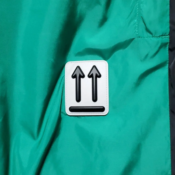 OFF-WHITE nwt green black main label running windbreaker style joggers - Picture 3 of 11
